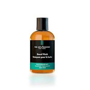 The Art of Shaving Beard Wash – Leaves Beard Hair Clean & Soft, Removes Dirt, Oil, & Impurities, Peppermint, 4 Fl Oz