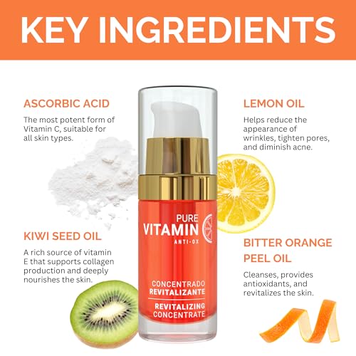 Noche Y Dia Vitamin C Serum for Mature Skin - Made in Spain - Anti Aging Formula Hydrates, Moisturizes, Firms - Targets Sun Spots, Fine Lines, Wrinkles - 30mL (1 fl oz) - Image 4