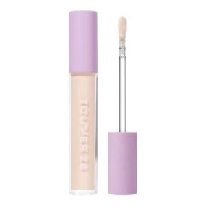 Tower 28 Swipe Serum Concealer – Hydrating Medium-Full Coverage Concealer + Under Eye Brightener – Skin Care Infused Makeup with Hyaluronic Acid + Soothing Centella – 2.0 Fair/Neutral Cool (0.22 oz)