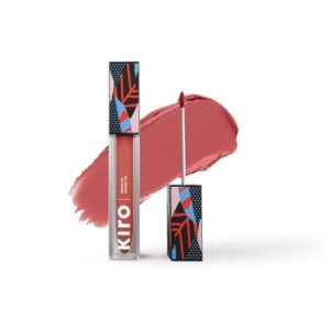 KIRO Non-Stop Airy Matte Liquid Lipstick – Coral Pink | Super-Pigmented, Long-Lasting & Lightweight | Waterproof, Smudge-Proof Formula Infused with Avocado & Apricot Oils for Nourished Lips | 5ml