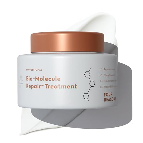 FOUR REASONS Bio-Molecule Repair Hair Mask for Damaged Hair – Hydrating & Deep Conditioning Hair Mask & Bond Repair Treatment for Dry, Frizzy, or Color Treated Hair – Vegan & Sulfate-Free