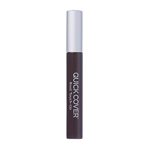 RED by KISS Quick Cover Root Touch Up Rescue (Dark Brown), Mascara Natural Water-Resistant Temporary Gray Concealer Cover Up Brush for Hair Mustache & Beard, Formulated with Jojoba Oil - Image 2