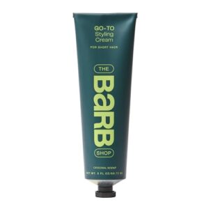 Barb Styling Cream for Women and Men – Soft Hold Hair Styling Cream for Curl Definition and Frizz Control – Lightweight, Natural Finish – Fragrance Free – 3 fl oz