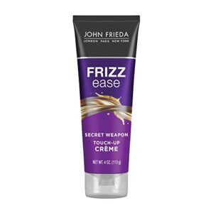 John Frieda Frizz Ease Secret Weapon Touch-Up Crème – Anti-Frizz Styling Cream for Smooth, Frizz-Prone Hair, 4 Oz
