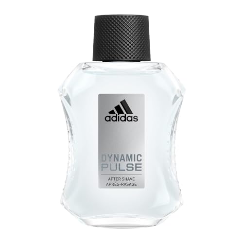 Adidas Dynamic Pulse Aftershave 3.3 fl oz (Pack of 1), Notes of Mint, Apple, and Wood, Men’s Fragrance, Long Lasting, Sporty Fragrance, Travel Size