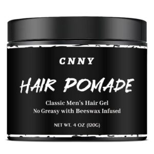 CNNY Hair Pomade 4oz – Strong Hold & Medium Shine – Professional Hair Styling Wax for Men – All Hair Types – Barber Grade Pomade – Easy Wash Out