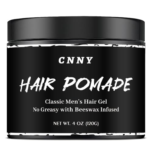 CNNY Hair Pomade 4oz – Strong Hold & Medium Shine – Professional Hair Styling Wax for Men – All Hair Types – Barber Grade Pomade – Easy Wash Out