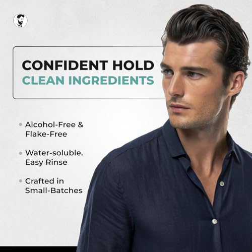 Gentlemen Republic 32oz Refined Hair Gel with Pump for Men – Premium Gel For Men Humidity Resistant & Alcohol-Free – All Day Shine and Hold for All Hair Types and Never Flakes – Made in the USA - Image 2