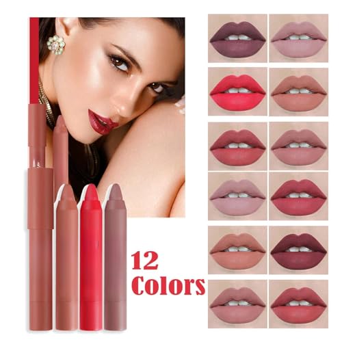 Agrifilm Matte Velvet Lipstick Lip Crayon Nourishing Non-Stick Cup Lip Stain Lip Gloss,Long-lasting Waterproof Lip Stick Lip Makeup for Women (3) - Image 4