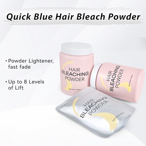 Hair Bleach Powder, Professional Lightening Bleach for Hair, Strong & Gentle Bleach Powder for Hair, Lift Up to 8 Levels, Perfect for DIY Blonde Highlights & Lightening (100g/3.53oz) - Image 2