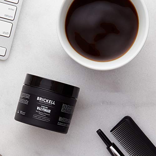Brickell Men’s Products Flexible Hold Wax Pomade for Men, Natural and Organic Irritation Free Natural Shine Hair Styling Product, 2 Ounce, Scented - Image 3
