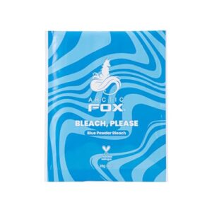 Arctic Fox Blue Powder Hair Bleach, Anti-Brass & Anti-Yellow, Professional Lightener for Icy Blonde, Platinum, Highlights, Money Pieces, Vegan & Cruelty Free, Individual Sachet, 1 oz (28g)