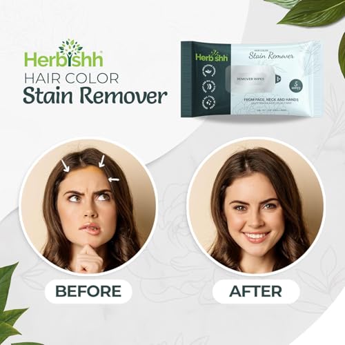 Herbishh Hair Color Stain Remover Wipes – Gentle Formula for Dye Cleanup, Skin-Friendly Travel Pack (Pack of 5) - Image 2