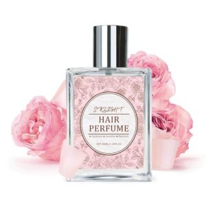 Hair Perfume for Women – Long-Lasting Scent, Frizz Control & Odor-Eliminating Formula, Pheromone-Infused, Hair & Body Fragrance Mist, Perfume Oil Nourishes & Hydrates, Fresh Romantic Rose Scent