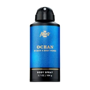 Bath & Body Works Body Spray for Men, Ocean Scent, Men’s Spray with Long-Lasting Personal Fragrance, Fresh Coastal Air & Cypress Scent, 8 oz – 1 Pack