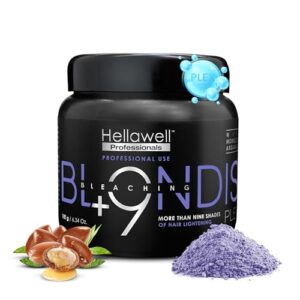 BLONDISH PLEX + 9 Hair Bleaching Powder, Plex Hair Bleach, Highlights, Hair Lightener, Lightens more than 9 Tones, 180gr, 6.34 oz