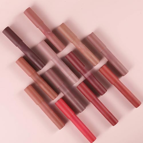 Agrifilm Matte Velvet Lipstick Lip Crayon Nourishing Non-Stick Cup Lip Stain Lip Gloss,Long-lasting Waterproof Lip Stick Lip Makeup for Women (3) - Image 2