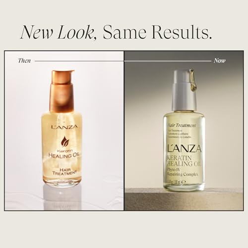 L’ANZA Keratin Healing Hair Oil Treatment, Keratin Infused Treatment, Hair Oil For Damaged Locks, Cruelty Free Healing Ingredients Repairs, Strengthens with UV Protection, New Bottle - Image 2