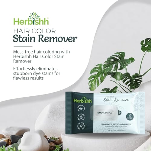 Herbishh Hair Color Stain Remover Wipes – Gentle Formula for Dye Cleanup, Skin-Friendly Travel Pack (Pack of 5) - Image 3