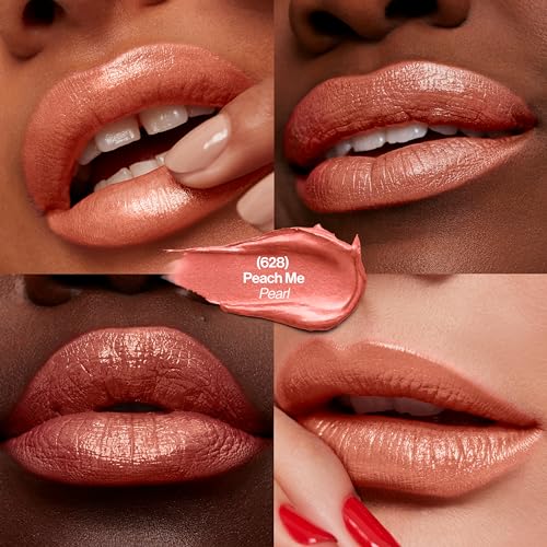 Revlon Super Lustrous Lipstick, Creamy Formula For Soft, Fuller-Looking Lips, Moisturized Feel, 628 Peach Me, 0.15 oz - Image 3