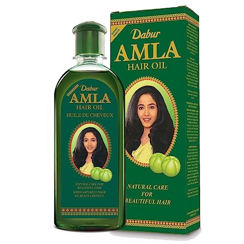Dabur Amla Hair Oil – Nourishing Herbal Oil with Pure Amla and Botanical Extracts for Healthy, Moisturized Scalp, Strong, Shiny Hair – Ayurvedic Strengthen Roots for Men & Women – 500 ml
