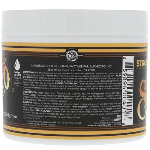 Suavecito Pomade Firme (Strong) Hold 4 oz, 1 Pack – Pomade For Men – Medium Shine Water Based Wax Like Flake Free Hair Gel – Easy To Wash Out – All Day Hold For All Hair Styles - Image 3