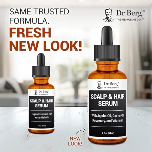 Dr. Berg Scalp & Hair Serum (Improved Formula) with Vitamin D3 & E – Clinically Tested, Paraben- and Sulfate-Free Hair Oil for Women & Men – Includes Rosemary Oil, Castor Oil & Jojoba Oil – 2 Fl oz - Image 2