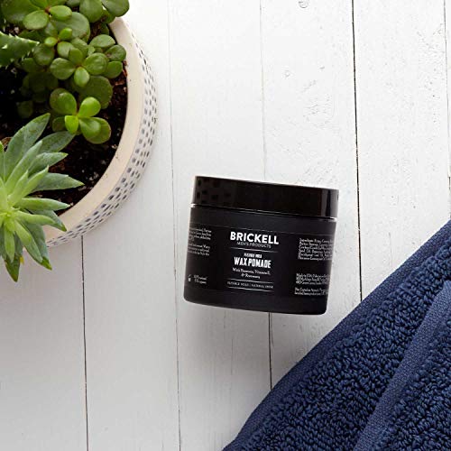 Brickell Men’s Products Flexible Hold Wax Pomade for Men, Natural and Organic Irritation Free Natural Shine Hair Styling Product, 2 Ounce, Scented - Image 4