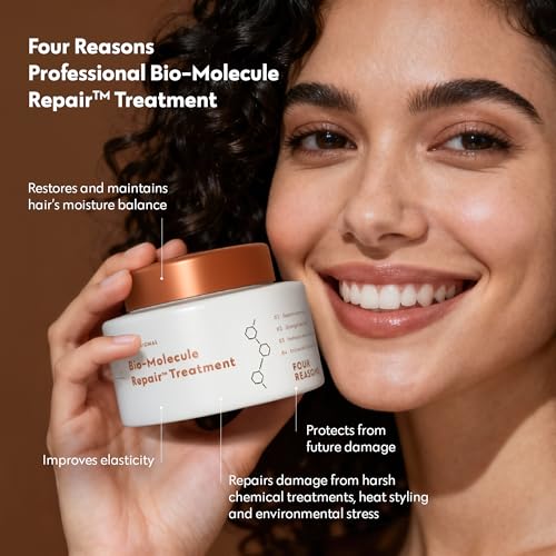 FOUR REASONS Bio-Molecule Repair Hair Mask for Damaged Hair – Hydrating & Deep Conditioning Hair Mask & Bond Repair Treatment for Dry, Frizzy, or Color Treated Hair – Vegan & Sulfate-Free - Image 2