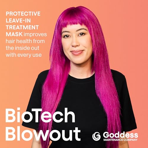 Biotech Blowout Leave-In Restorative Hair Mask 1.7 Fl Oz, Style & Heat Protectant (up to 450°F), 8-Hour Style, Frizz Control, for Damage Heat, Bleach, Colour & Chemical Stress, by Goddess Maintenance - Image 2
