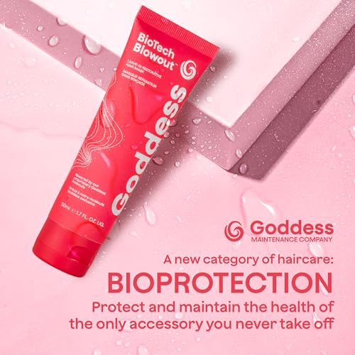 Biotech Blowout Leave-In Restorative Hair Mask 1.7 Fl Oz, Style & Heat Protectant (up to 450°F), 8-Hour Style, Frizz Control, for Damage Heat, Bleach, Colour & Chemical Stress, by Goddess Maintenance - Image 4
