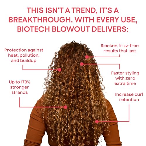 Biotech Blowout Leave-In Restorative Hair Mask 1.7 Fl Oz, Style & Heat Protectant (up to 450°F), 8-Hour Style, Frizz Control, for Damage Heat, Bleach, Colour & Chemical Stress, by Goddess Maintenance - Image 3