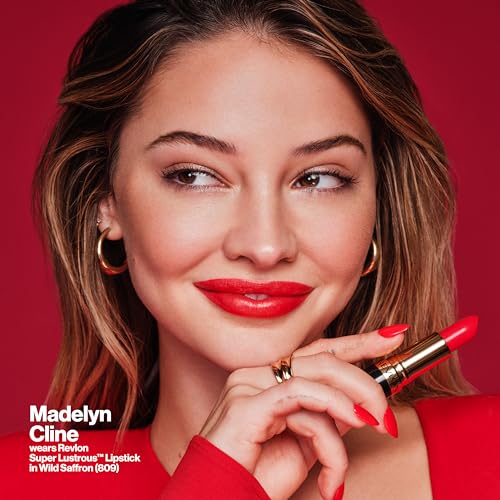 Revlon Super Lustrous Lipstick, Creamy Formula For Soft, Fuller-Looking Lips, Moisturized Feel, 628 Peach Me, 0.15 oz - Image 5