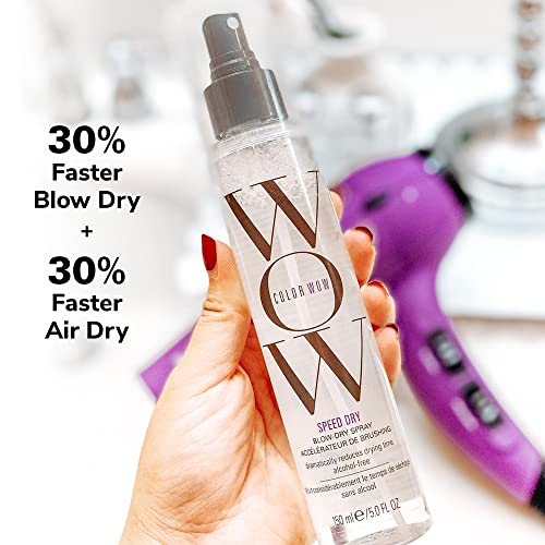 COLOR WOW Speed Dry Blow Dry Spray – Cut Blow Dry Time by 30% | Heat Protectant, Prevent Breakage | Cruelty-Free & Gluten-Free - Image 2