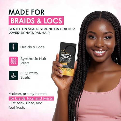 Esha Detox Kit – Hair & Scalp Wipes + Unscented Detox Powder – Scalp Cleanse & Buildup Care for Braids, Wigs, Weaves, Protective Styles - Image 4